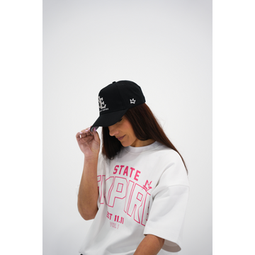 Black K Frame Hat